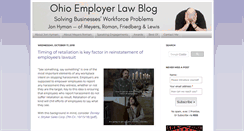 Desktop Screenshot of ohioemployerlawblog.com