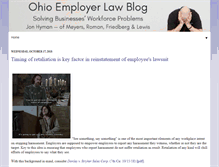 Tablet Screenshot of ohioemployerlawblog.com